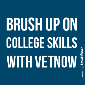Brush up on college skills with VetNow Brainfuse