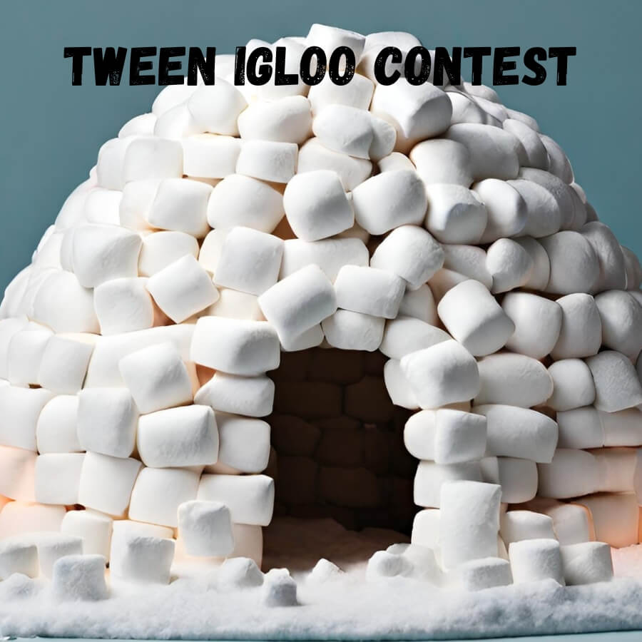 igloo made of marshmallows